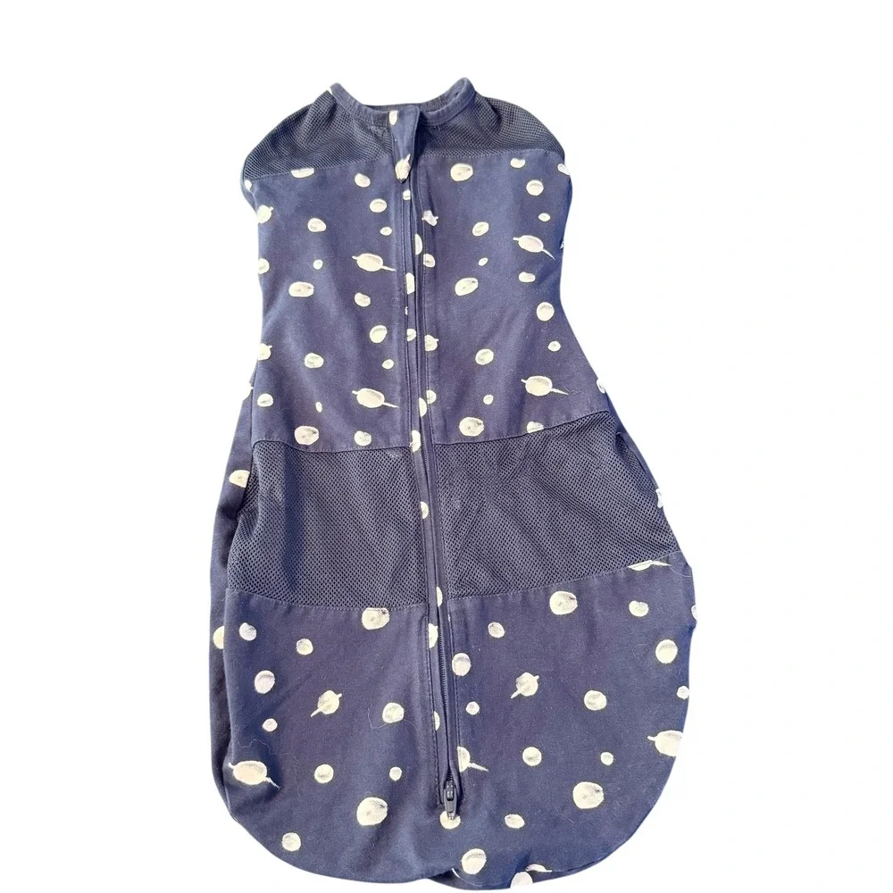 Happiest Baby Sleepsack Medium Navy Blue with White Satellites